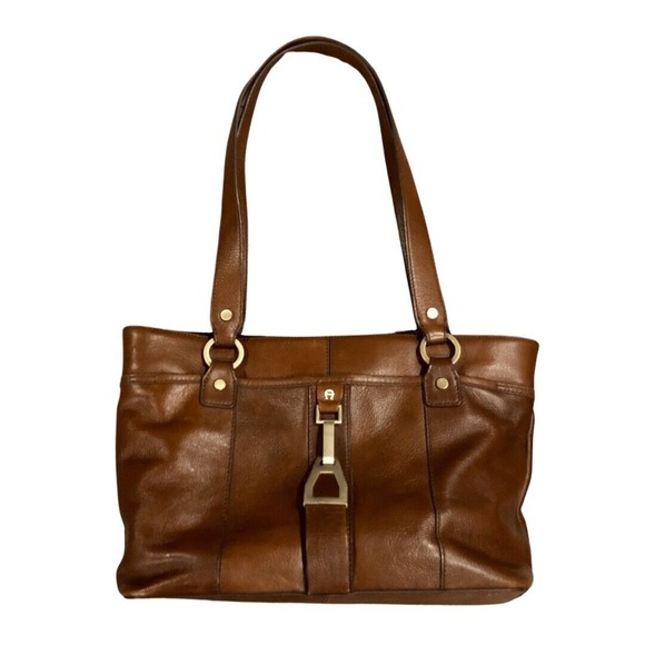 Etienne Aigner Bags Etienne Aigner Shoulder Bag Purse Brown Leather